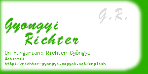 gyongyi richter business card